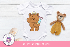 Cupid teddy bear clipart Lovely valentine animals kawaii Product Image 5