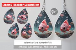 Earring Teardrop Valentine Butterflyfish Product Image 1
