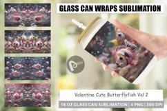 Glass Can Wraps Valentine Butterflyfish Product Image 1