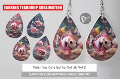 Earring Teardrop Valentine Butterflyfish Product Image 1
