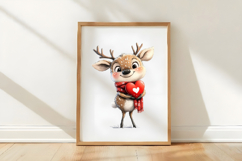 Valentine Cute Deer Clipart Product Image 3