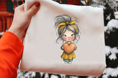 Valentine Cute Girl Clipart Png Product Image 2