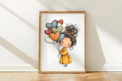 Valentine Cute Girl Clipart Png Product Image 3