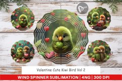 Wind Spinner Valentine Cute Kiwi Bird Product Image 1