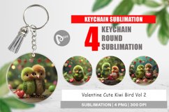 Keychain Valentine Cute Kiwi Bird Product Image 1