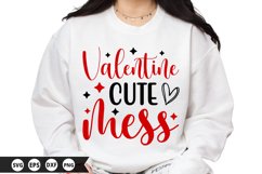 Valentine Cute Mess - Valentine SVG Design Product Image 1