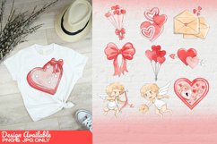 10 Valentine Cute Watercolor Doodle Sublimation Bundle Product Image 2