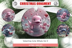 Christmas Ornaments Valentine Cute Whale Product Image 1