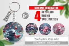 Keychain Valentine Cute Whale Product Image 1