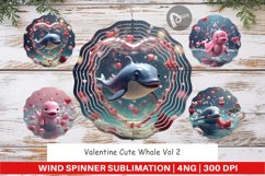Wind Spinner Valentine Cute Whale Product Image 1
