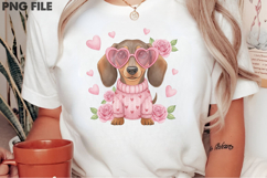 Valentine Dachshund Dog PNG Product Image 2