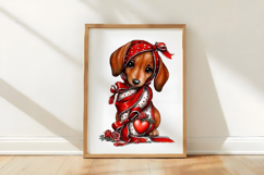 Valentine Dachshund Sweetheart Png Product Image 3