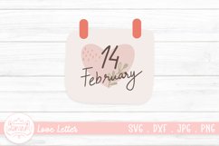 Love Letter Clipart Sticker | Valentine Clipart Sticker Product Image 1