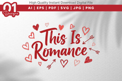 This is Romance Valentine Quotes SVG Design Product Image 1