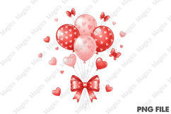 Valentine Day Balloon Sublimation png Product Image 2