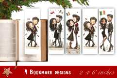 Watercolour Valentine Day animals Bookmarks Sublimation Product Image 1