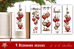 Watercolour Valentine Day animals Bookmarks Sublimation Product Image 1