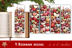 Watercolour Valentine Day animals Bookmarks Sublimation Product Image 1