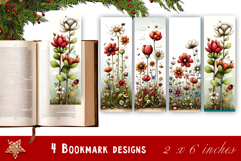 Watercolour Valentine Day animals Bookmarks Sublimation Product Image 1