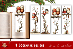 Watercolour Valentine Day animals Bookmarks Sublimation Product Image 1