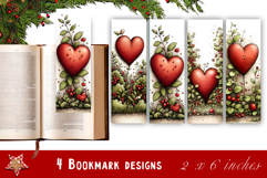 Watercolour Valentine Day animals Bookmarks Sublimation Product Image 1