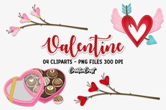 Valentine Day Clip Arts, valentine graphics, love designs Product Image 1