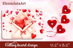 Valentine Day Cutting Board Sublimation Cutting board Product Image 1