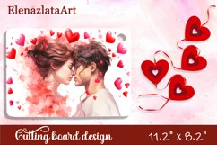Valentine Day Cutting Board Sublimation Cutting board Product Image 1