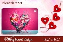 Romantic valentines day Cutting Board Sublimation Product Image 1