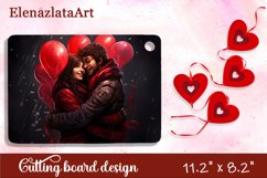 Romantic valentines day Cutting Board Sublimation Product Image 1
