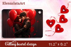 Romantic valentines day Cutting Board Sublimation Product Image 1