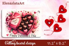 Valentine Day Cutting Board Sublimation Cutting board Product Image 1