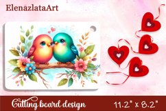 Valentine Day Cutting Board Sublimation Cutting board Product Image 1