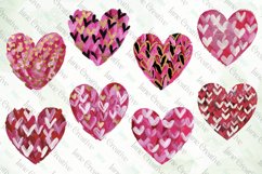 Valentine Day Heart Brushstroke Clipart Bundle Product Image 2