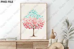 Valentine Day Heart Tree Sublimation png Product Image 3
