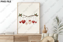 Valentine Day Hearts Sublimation Png Product Image 3