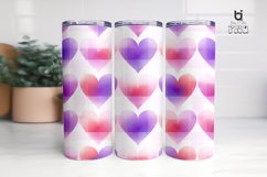 Valentine&#039;s Day Hearts Pattern Sublimation Tumbler Design Product Image 5