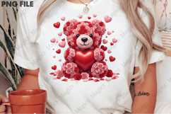 Valentine Day Rose Teddy Bear png Product Image 2