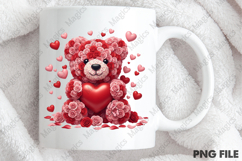 Valentine Day Rose Teddy Bear png Product Image 4