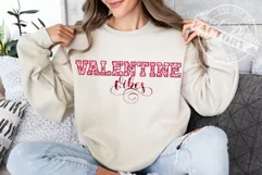 Valentine vibes sublimation design, faux glitters valentine Product Image 4