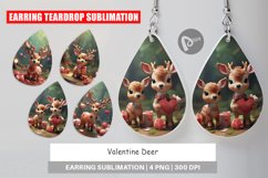 Earring Teardrop Valentine Deer Product Image 1