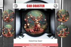 Car Coaster Valentine Deer Product Image 1