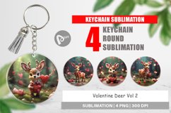 Keychain Valentine Deer Product Image 1