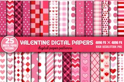 Valentine Digital Paper Bundle PNG Product Image 1