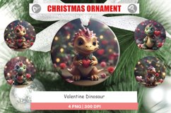 Christmas Ornaments Valentine Dinosaur Product Image 1