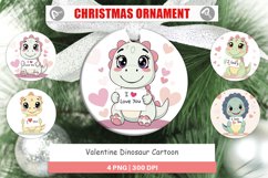 Christmas Ornaments Valentine Dinosaur Cartoon Product Image 1