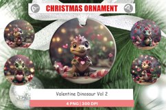 Christmas Ornaments Valentine Dinosaur Product Image 1