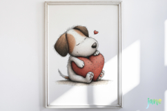 Valentine’s Day Dogs Clipart Product Image 5
