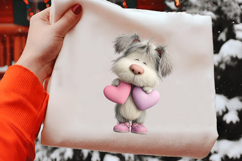 Valentine Dog Clipart Product Image 2
