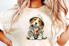 Valentine Dog Clipart Sublimation Product Image 3